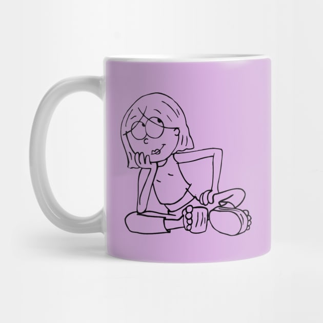 Lizzie McGuire Cartoon Outline by baranskini